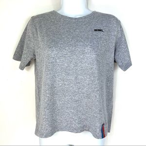Kule Modern Tee Rebel Heather Gray Size Medium